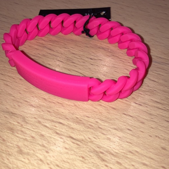 Marc by Marc Jacobs Silicone Stretch Bracelet Pink - NWT. - Picture 2 of 2